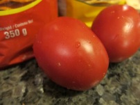 Roma tomatoes. Trust me. So good!