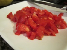 Freshly diced tomatoes (rough chop, will do!).