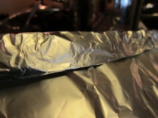 Take the ends of the foil (the long ones that are leftover!) and fold them twice to make a seal.